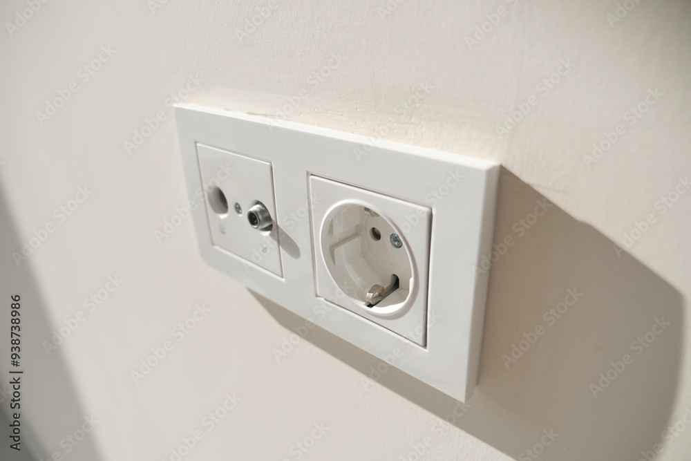 This is a Modern Wall Power Outlet that includes a USB Charging Port for your convenience This is a Modern Wall Power Outlet that includes a USB Charging Port for your convenience
