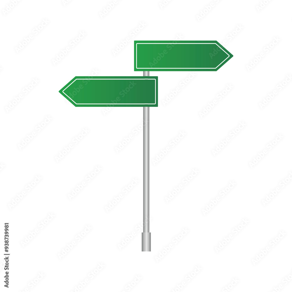 Traffic signs vector, green road signs blank. Traffic signs vector, green road signs blank.
