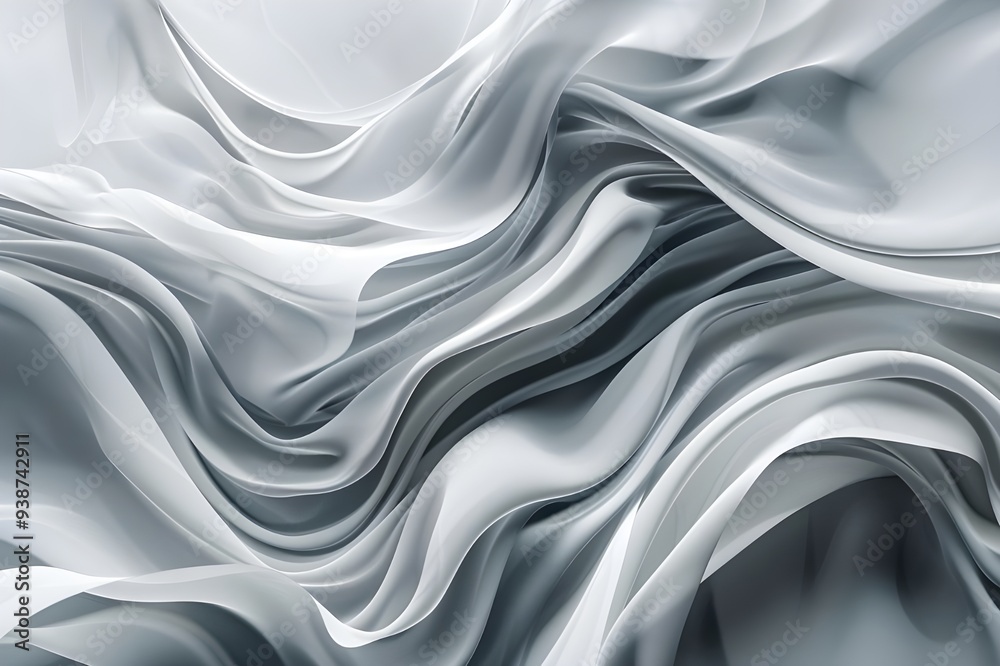 Abstract Drapery in Shades of Grey Abstract Drapery in Shades of Grey