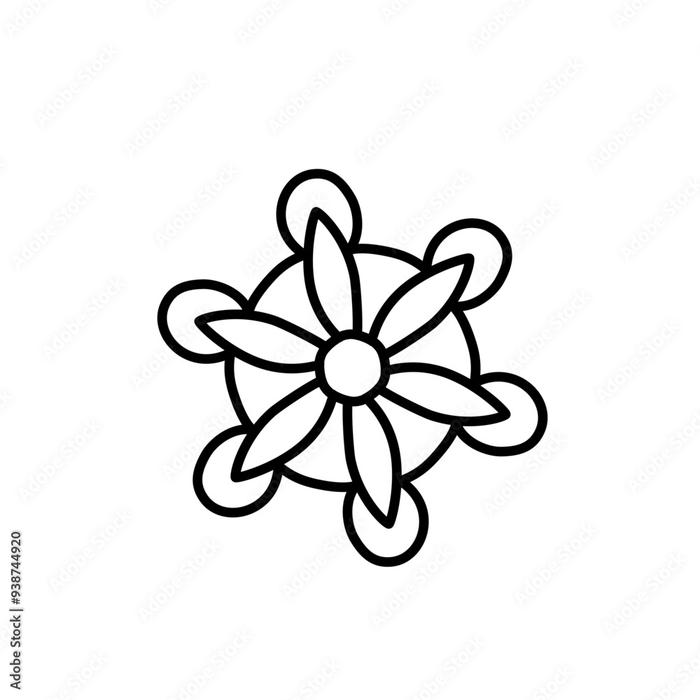 Simple Mandala design ornament Simple Mandala design ornament