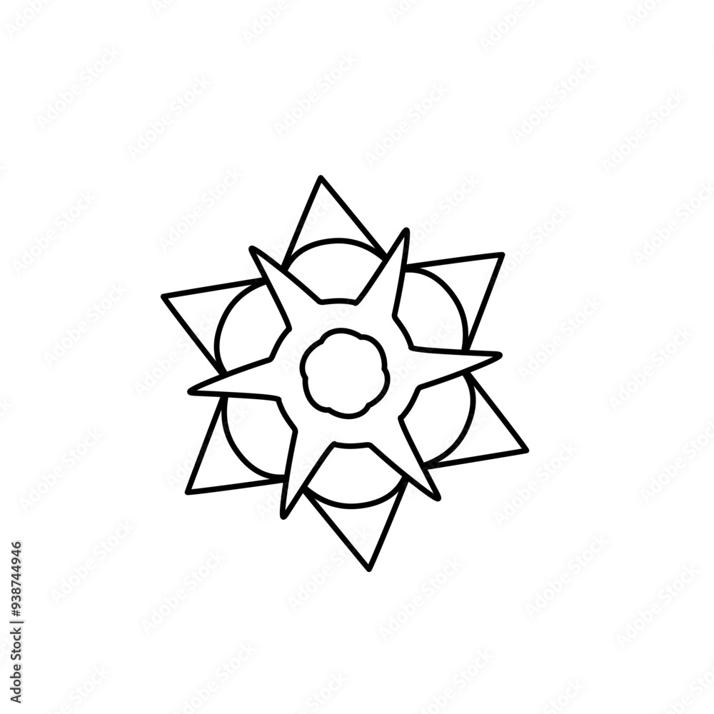 Simple Mandala design ornament Simple Mandala design ornament