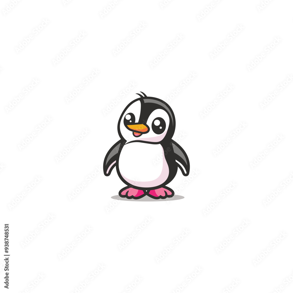 Obraz premium Cute Pinguin mascot image