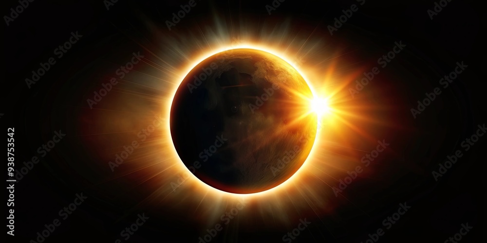 Solar eclipse on a black background, solar eclipse, astronomy, space, phenomenon, celestial event, total eclipse, moon Solar eclipse on a black background, solar eclipse, astronomy, space, phenomenon, celestial event, total eclipse, moon