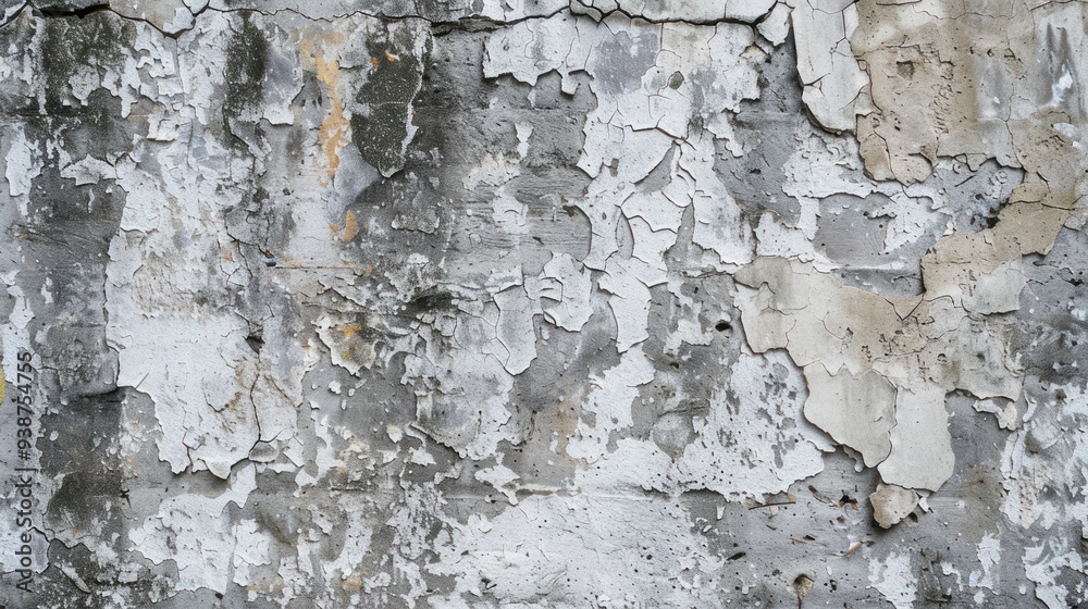 Cracked and Peeling Paint on a Wall Cracked and Peeling Paint on a Wall
