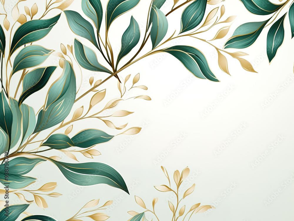 Fototapeta premium Unbelievable minimalistic design Watercolor seamless border