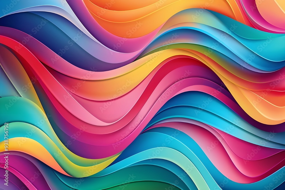 Abstract Wavy Colorful Pattern Abstract Wavy Colorful Pattern