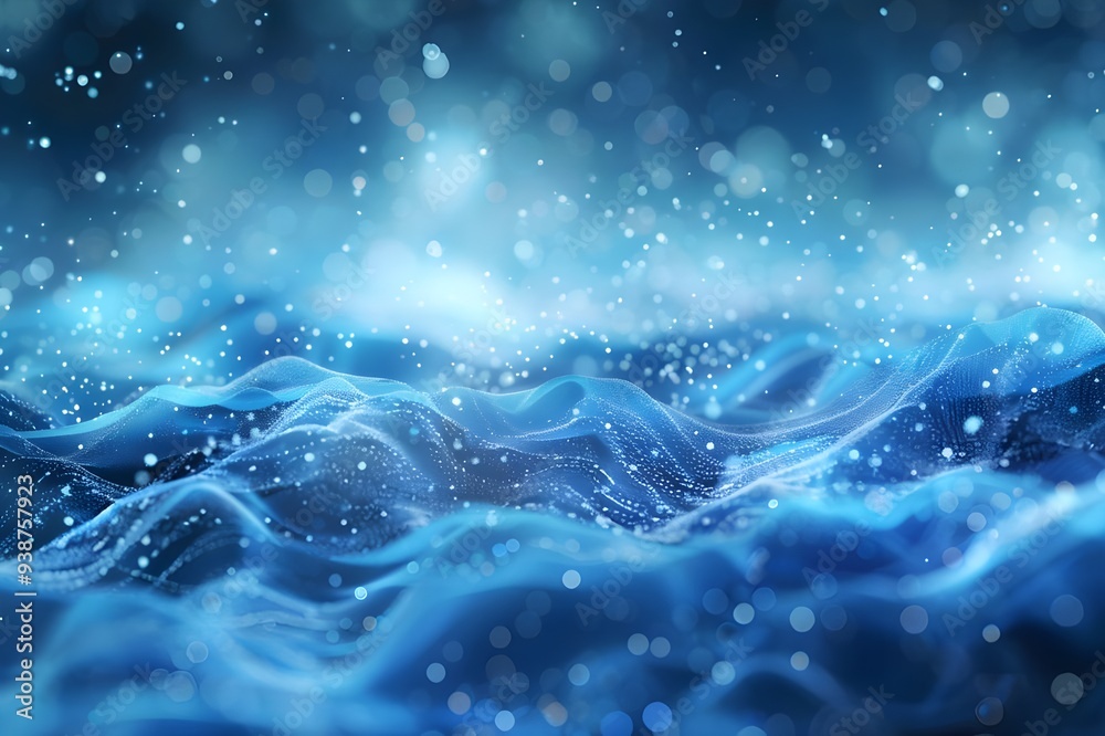 Abstract Blue Digital Landscape Abstract Blue Digital Landscape
