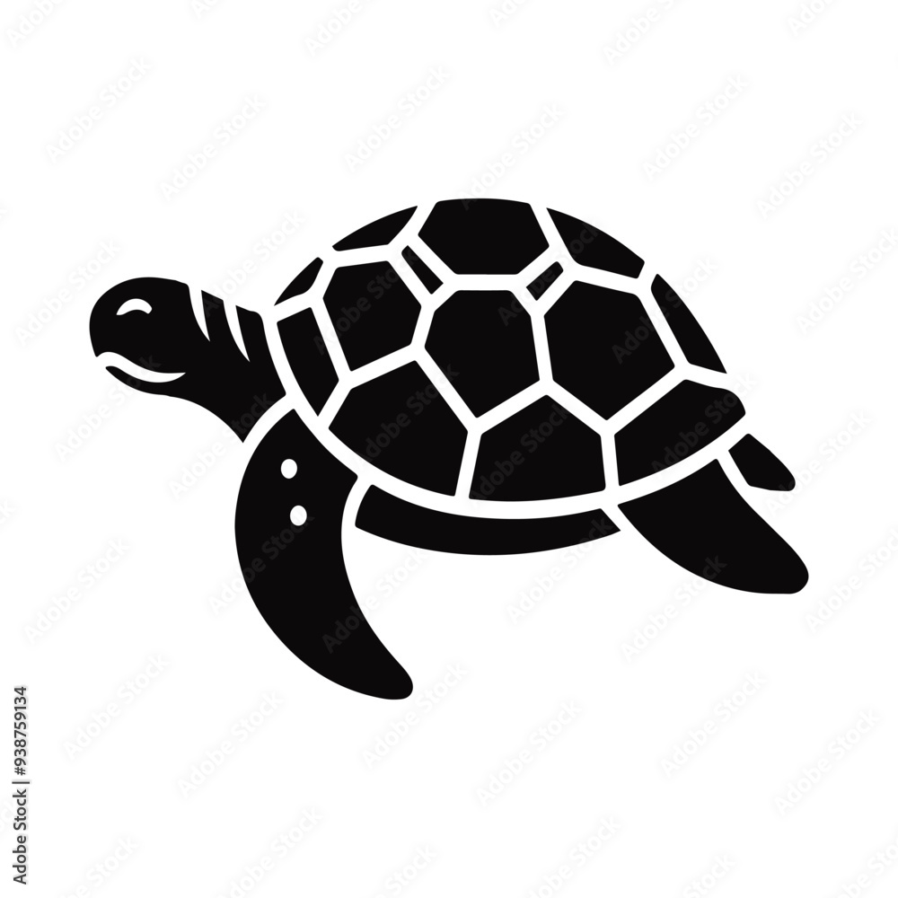Animal turtle silhouette vector. Animal turtle silhouette vector.