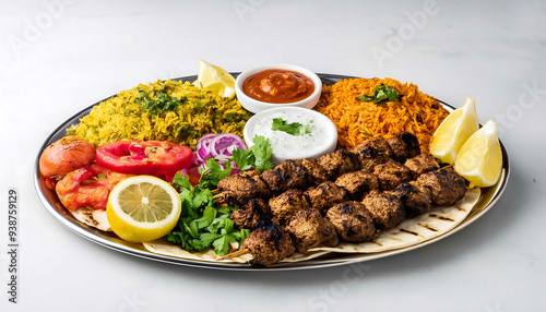 Traditional Liver Kebab Skewers. Ciğer şiş. Traditional Turkish cuisine, ciger sis kebap photo