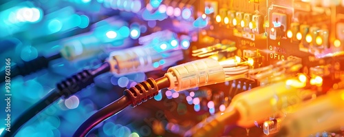 Futuristic Fiber Optic Cabl...