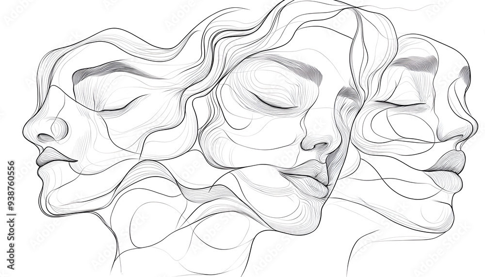 vector drawing of a person's face vector drawing of a person's face