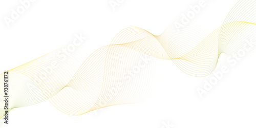 Smooth wave abstract vector background layout design.background image with dynamic curves. Abstract colorful gradient futuristic blend wave technology background and sound wave line white background.	