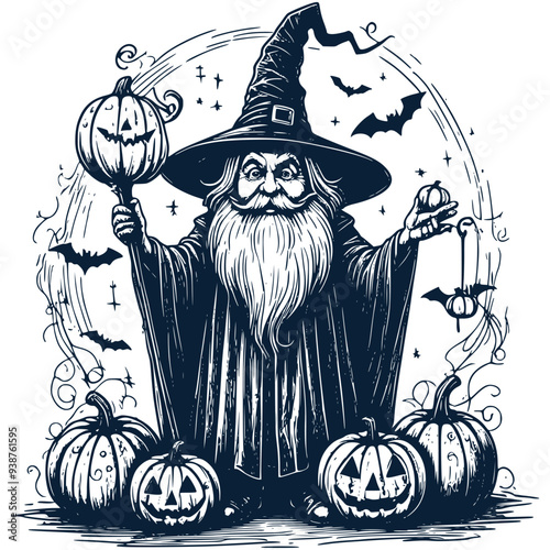 Funny Halloween Graphic, Cute Halloween Horror Haunted Ghost Vector Illustration