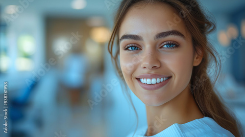 Free Download A female patient’s face as a dentist examines her teeth, showing both her and the dentist’s focus on the procedure - GFXLoad
