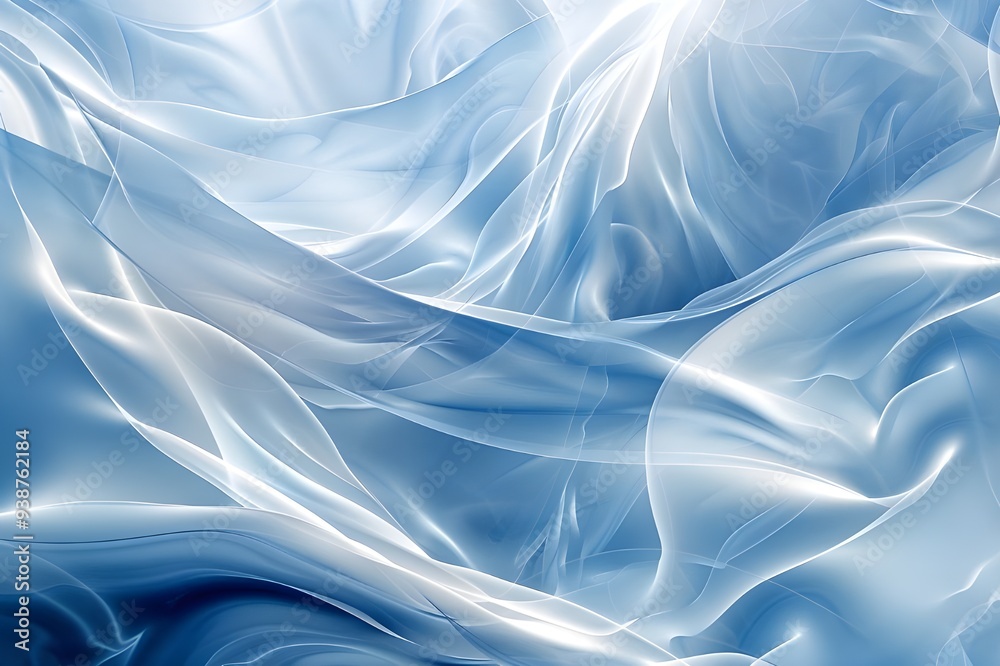 Abstract Blue and White Swirling Pattern Abstract Blue and White Swirling Pattern