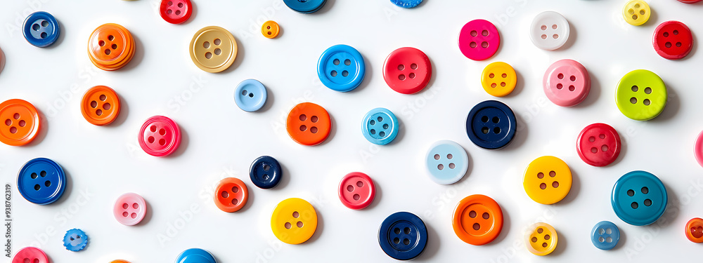 Scattered Colorful Buttons Scattered Colorful Buttons