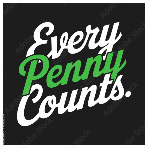 every penny counts template design