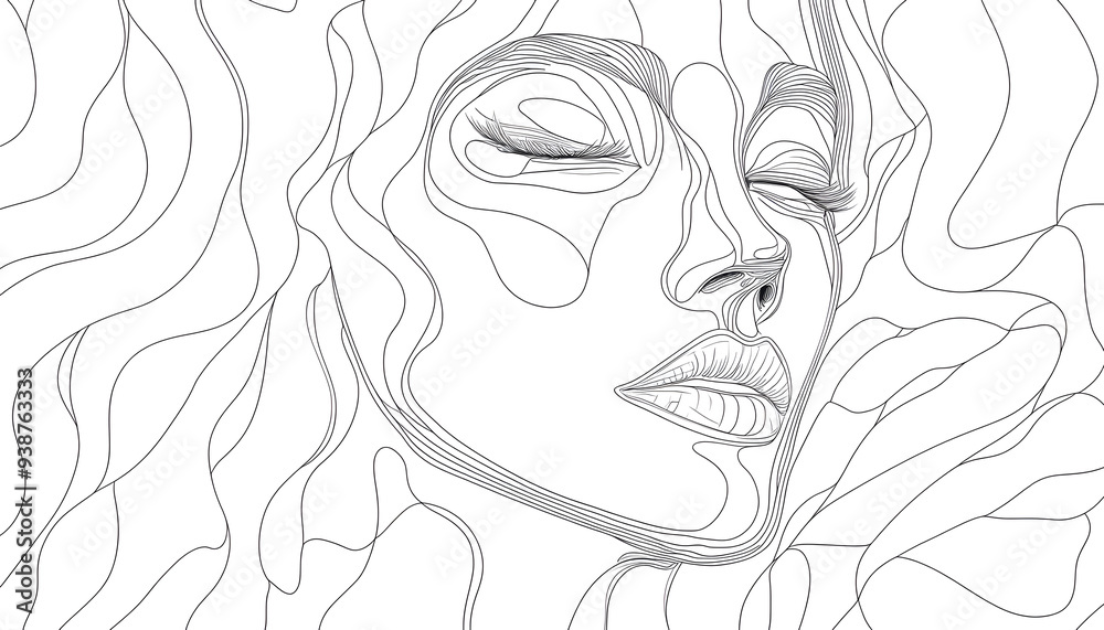 vector drawing of a person's face vector drawing of a person's face