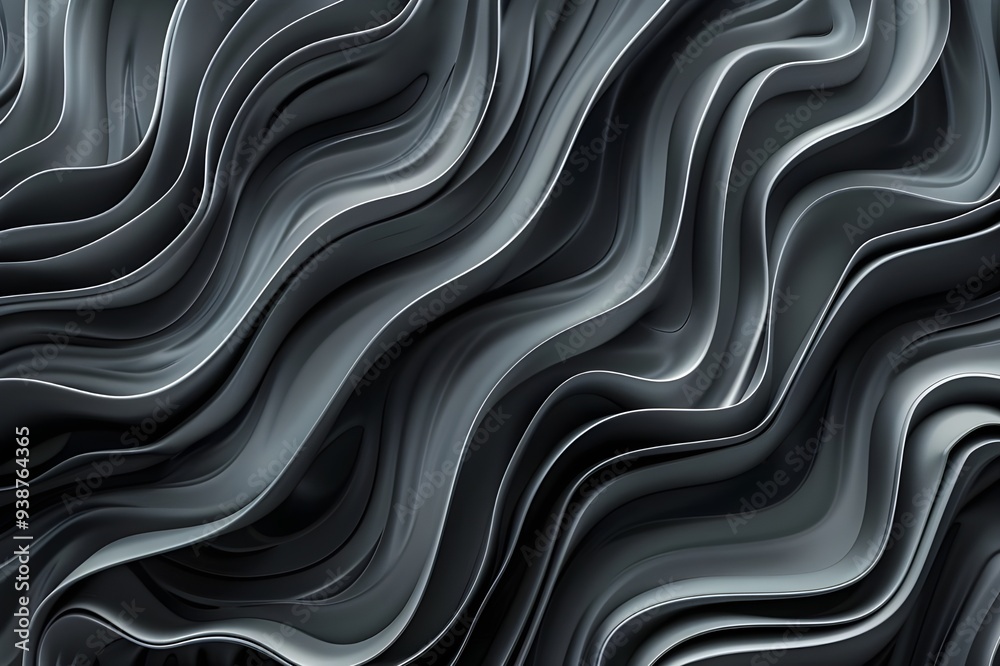 Abstract Wavy Lines Background