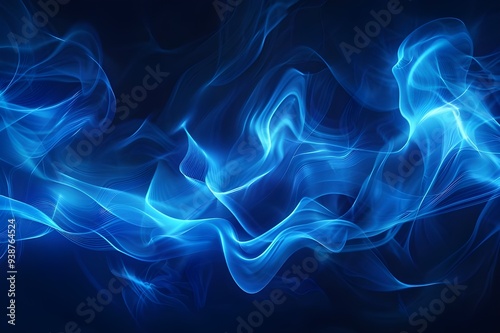 Abstract Blue Smoke