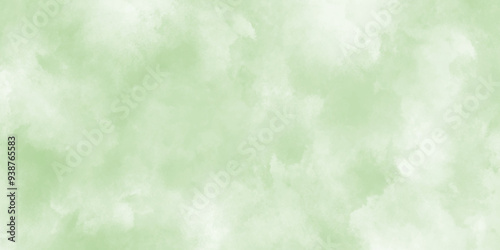 brush painted green nature watercolor on paper with smoke or clouds texture, Abstract grunge blue or mint green texture with blurry fogg or clouds, grunge bright blue abstract design paper textured.