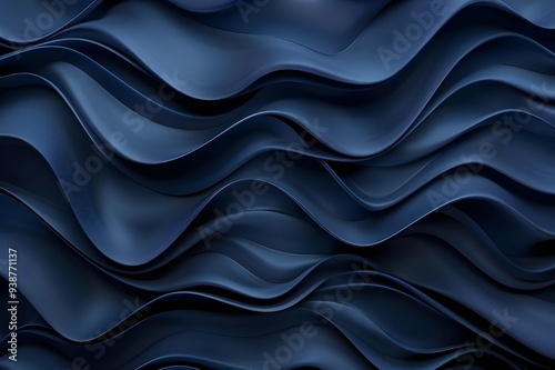 Abstract Blue Wavy Background