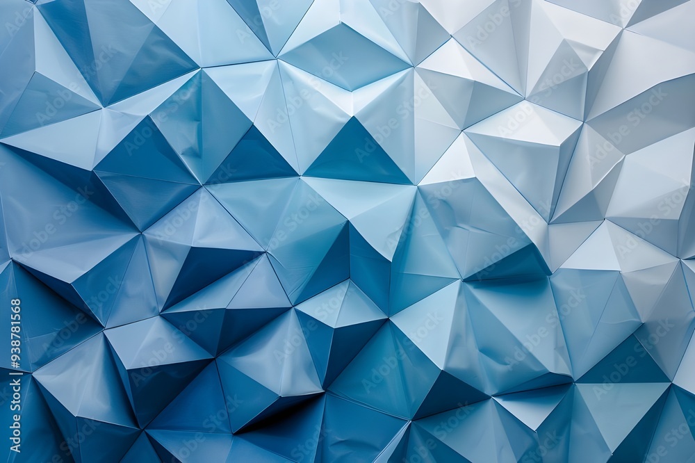 Abstract Geometric Blue Pattern