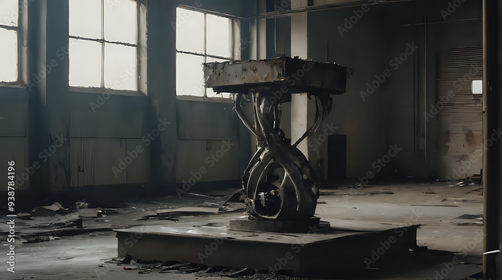 a large machine that is sitting in a building a large machine that is sitting in a building