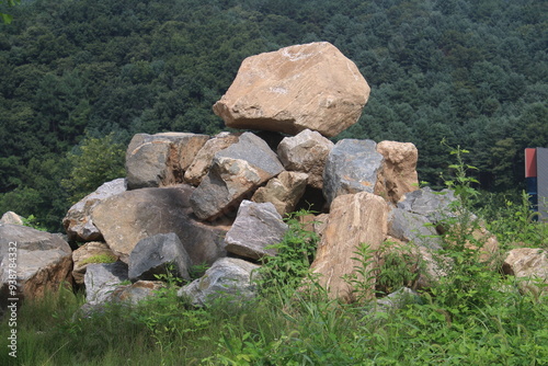 rocks in the mountains