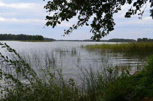 Fototapeta Naklejka Na Ścianę i Meble -  Mazury, zachód słońca nad Jeziorem Druglin Duży/Masuria, sunset over Druglin Duzy Lake, Poland