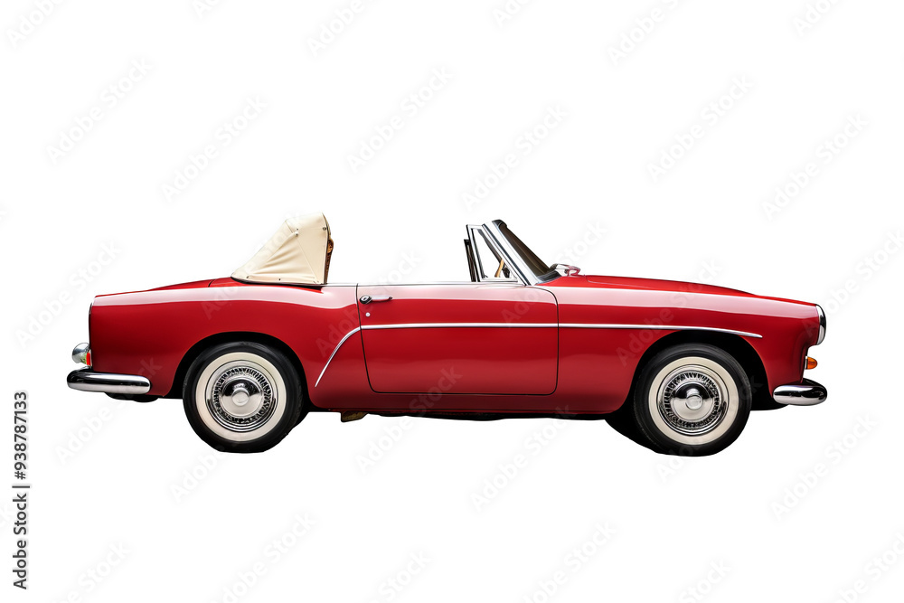 Convertible car isolated on transparent background, png format showcasing sleek modern vehicle design ideal for digital illustrations, automotive advertisements, and design projects needing versatile Convertible car isolated on transparent background, png format showcasing sleek modern vehicle design ideal for digital illustrations, automotive advertisements, and design projects needing versatile