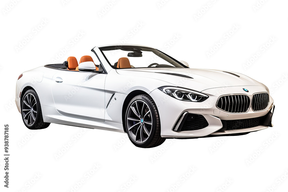 Convertible car isolated on transparent background, png format showcasing sleek modern vehicle design ideal for digital illustrations, automotive advertisements, and design projects needing versatile Convertible car isolated on transparent background, png format showcasing sleek modern vehicle design ideal for digital illustrations, automotive advertisements, and design projects needing versatile