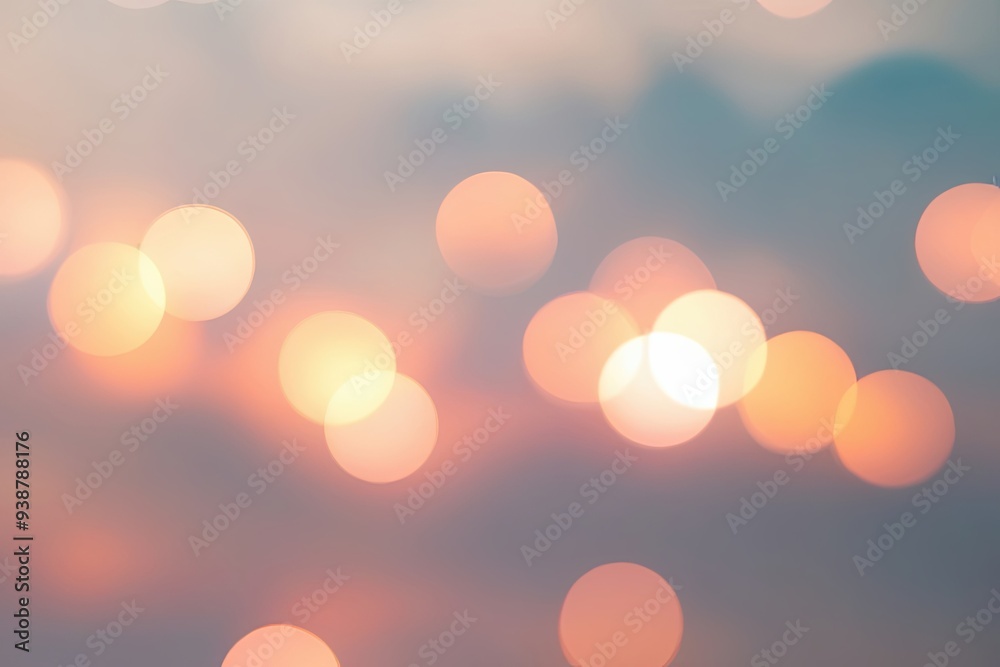Enchanting Glow Effect with Bokeh on a Soft, Airy Layer Enchanting Glow Effect with Bokeh on a Soft, Airy Layer