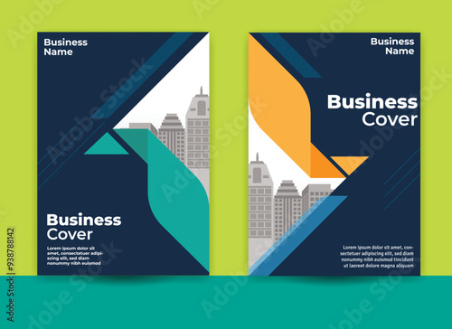 Business cover for annual report, promotion, brochure, flayer, pamphlet or for decoration, cover a4, modern cover