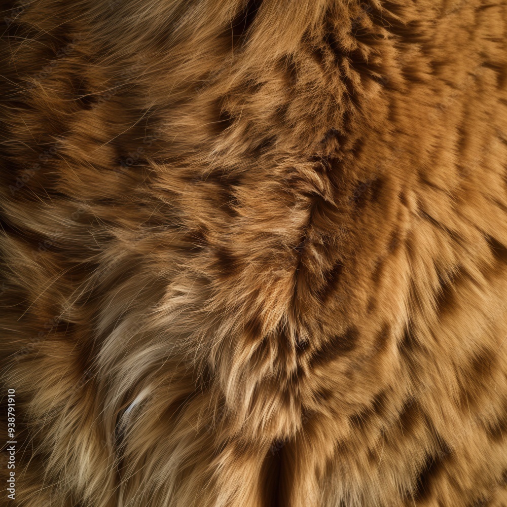Detailed View of an Orange Fur Texture Detailed View of an Orange Fur Texture
