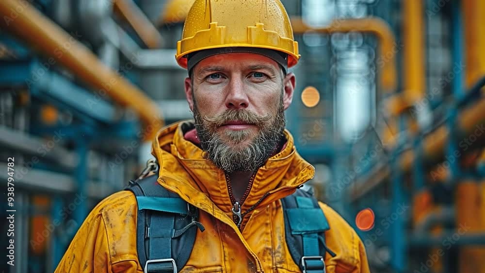 employees on construction sites donning equipment-protective safety harnesses with rope access