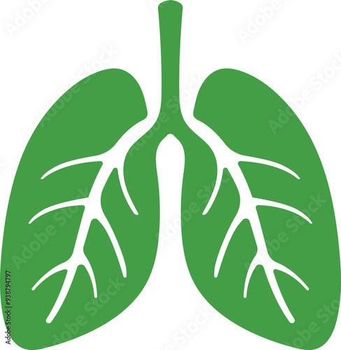 Health Leaf Lungs logo Vector