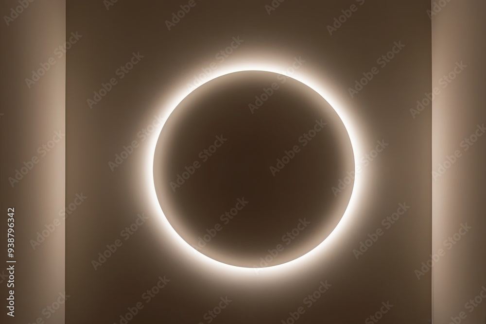 Elegant Round Shadow in Soft Focus Lighting Environment Elegant Round Shadow in Soft Focus Lighting Environment