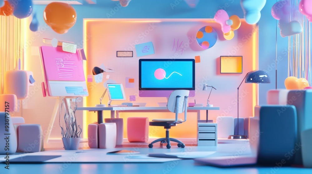 Fototapeta premium Creative business team brainstorming and ideating for innovative projects