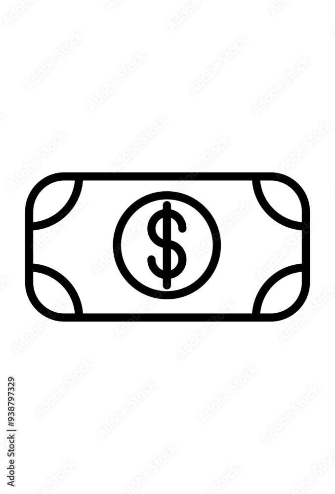 vector icon line art simple money. payment symbol vector icon line art simple money. payment symbol