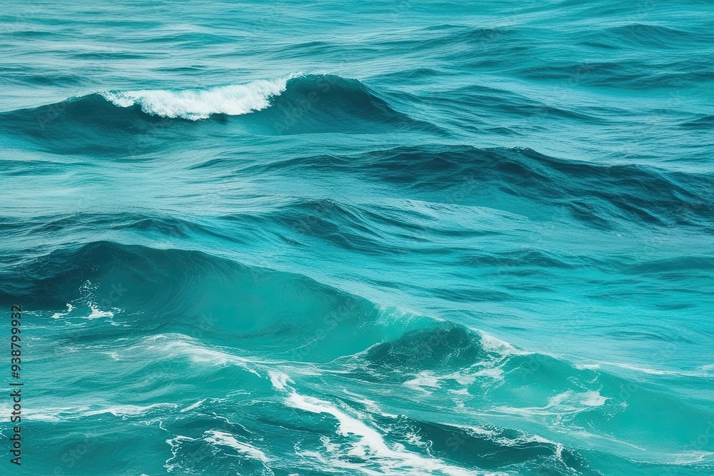 Fototapeta premium Turquoise Abstract Ocean Wave Textures for a Vibrant Summer Vibe