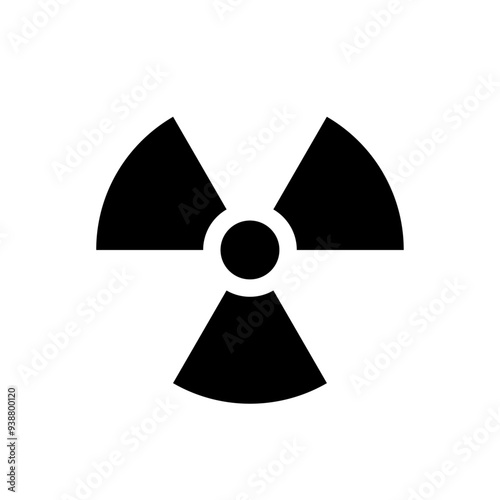 Nuclear power icon for energy generation