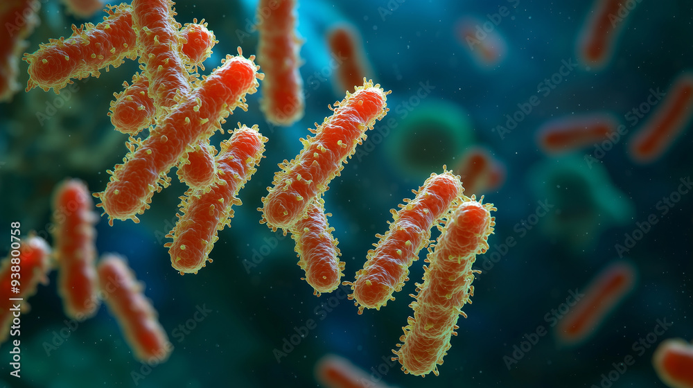 Microscopic View of Bacteria Microscopic View of Bacteria