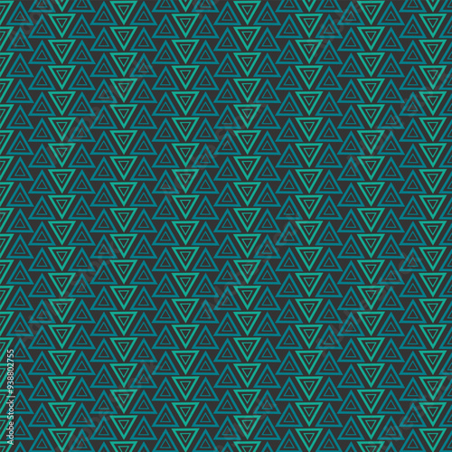 Geometric pattern with triangles on a dark background