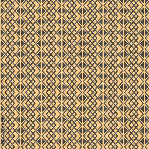 The pattern of the black and gold