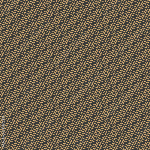 A gold background with a pattern of metal grids
