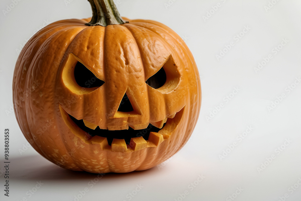 Grinning Jack O'Lantern with Evil Expression Grinning Jack O'Lantern with Evil Expression