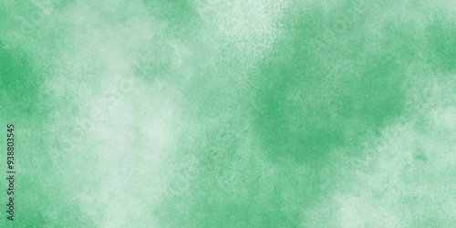 Pastel green soft stained Watercolor painting artwork background, watercolor and grunge mint green paper texture canvas, acrylic painted cloudy watercolor splash background.