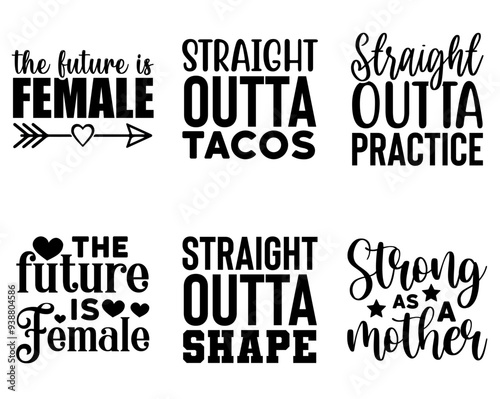 Classic Fitness Gym Calligraphy, Quotes Pack Vector Illustration for Vouchers, Motion Graphics, Gift Card