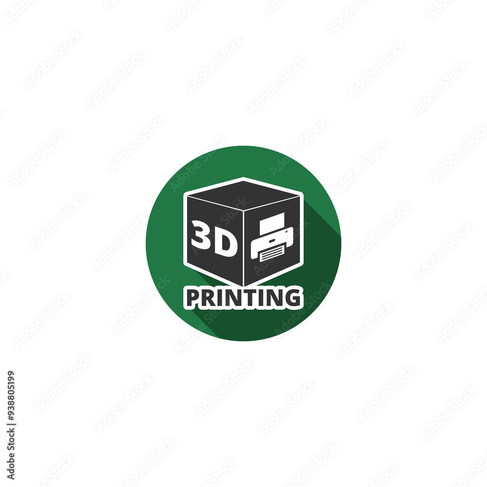 3D Print sign icon isolated on transparent background 3D Print sign icon isolated on transparent background